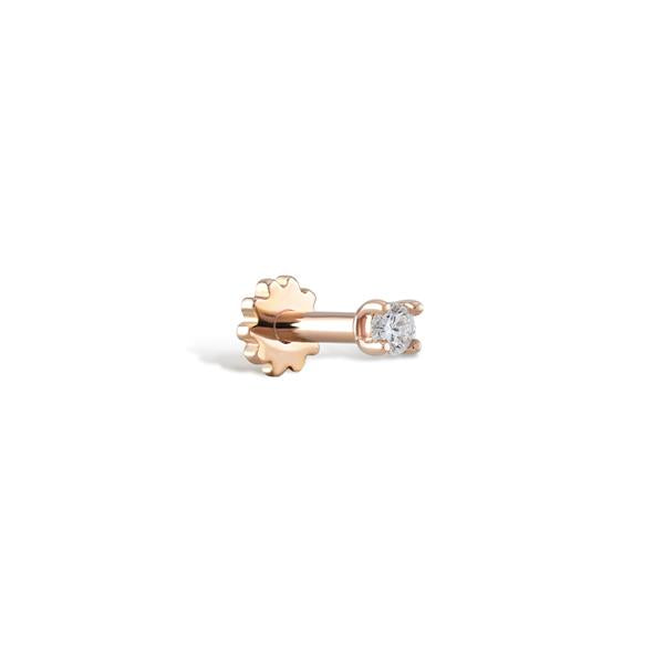 Single Diamond Earring Stud (2.5mm) - Piercing