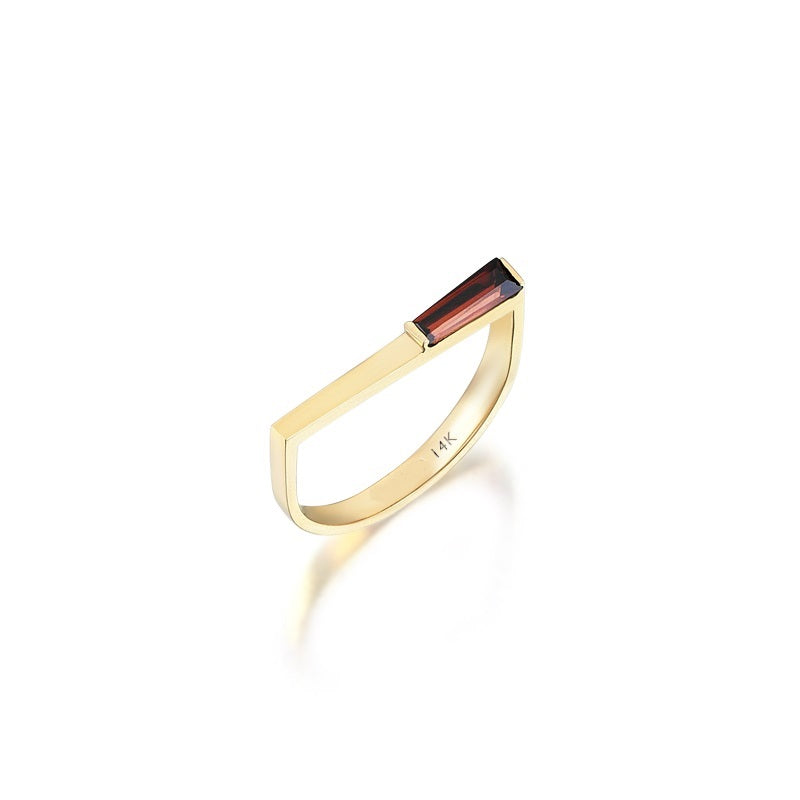 Baguette Torch Ring