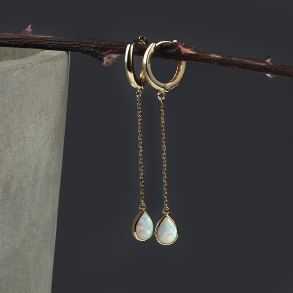 Pending Opal Hoops