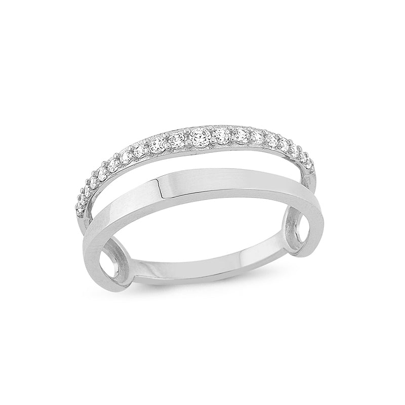 Parallel Diamonds Ring