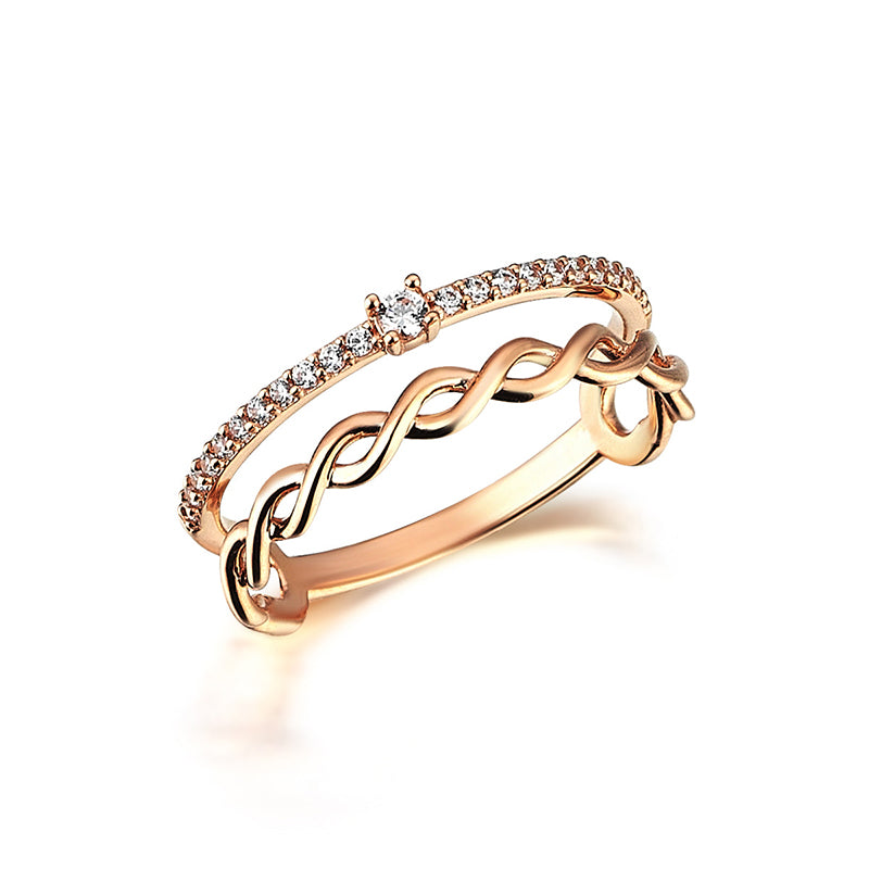 Diamond Twist Ring